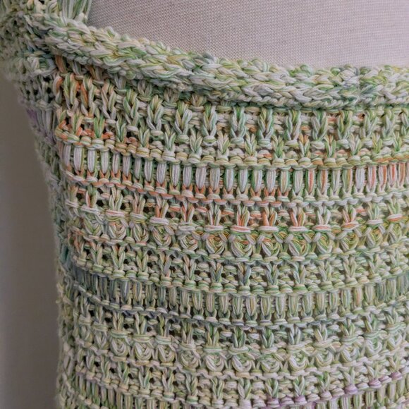 Zara Crochet Midi / Maxi Halter Dress Large - Picture 8 of 12